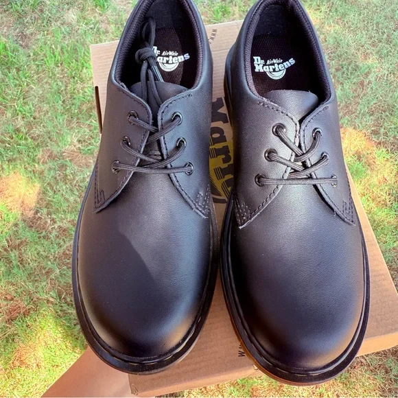 NEW! Dr. Martens 1461 Smooth Black Leather Oxford Shoes, Men’s 6, Women’s 7 - Picture 5 of 9